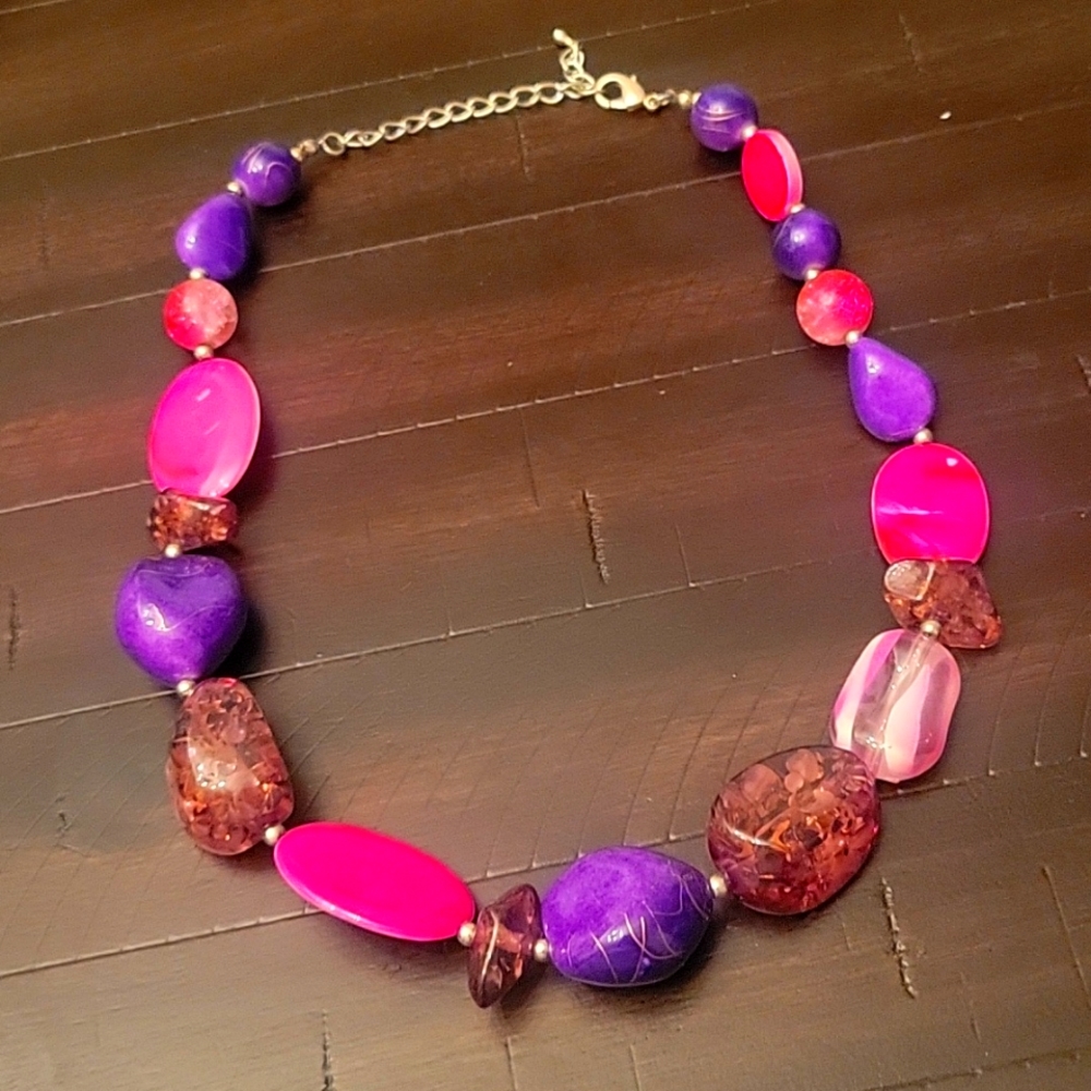Pink and Purple Necklace